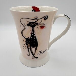 Portmeirion Pimpernel “Catitudes” Footed Mug – by Marilyn Robertson